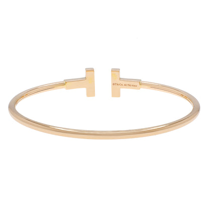 Exclusive Tiffany & Co. 18K Rose Gold T Wire Bracelet — Side View
