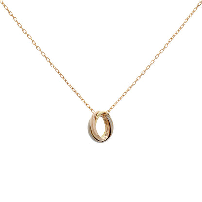 Exclusive Cartier 18K Trinity Necklace — Side View