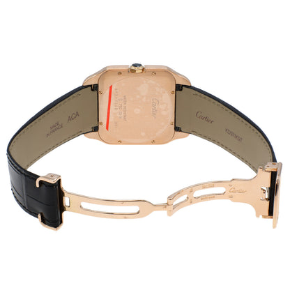 Exclusive Cartier 18K Rose Gold Santos Dumont W2006951 — Top View