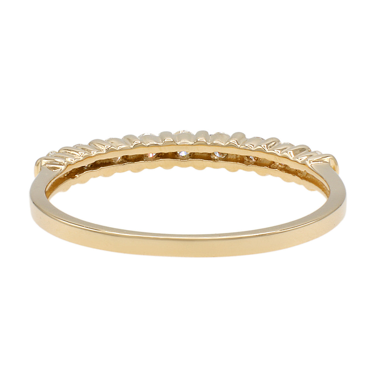 Exclusive 14K Tri Color Diamond Ring Set — 5.5 — Alternate View 7