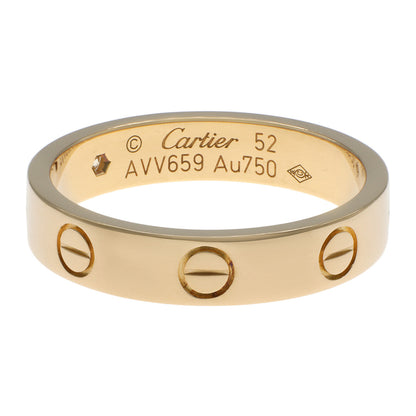 Exclusive Cartier 18K Yellow Gold Diamond Love Wedding   Band — Side View