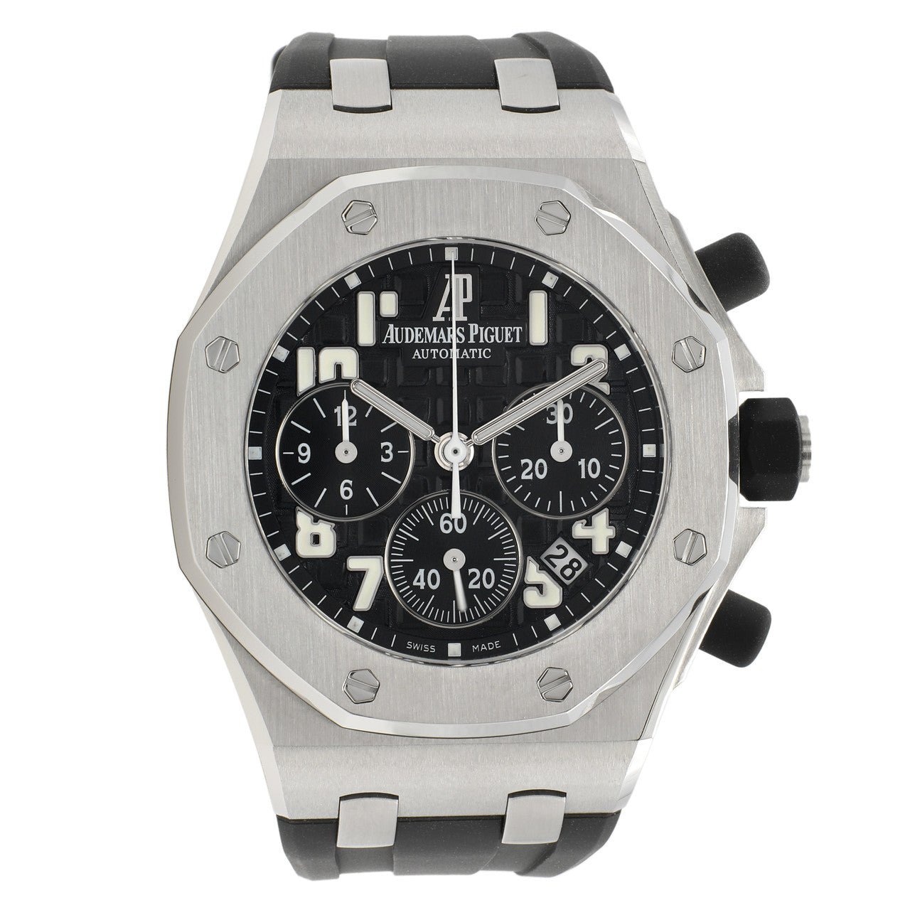 Exclusive Audemars Piguet Stainless Steel Royal Oak Offshore Chronograph 26283ST.OO.D002CA.01 — Front View