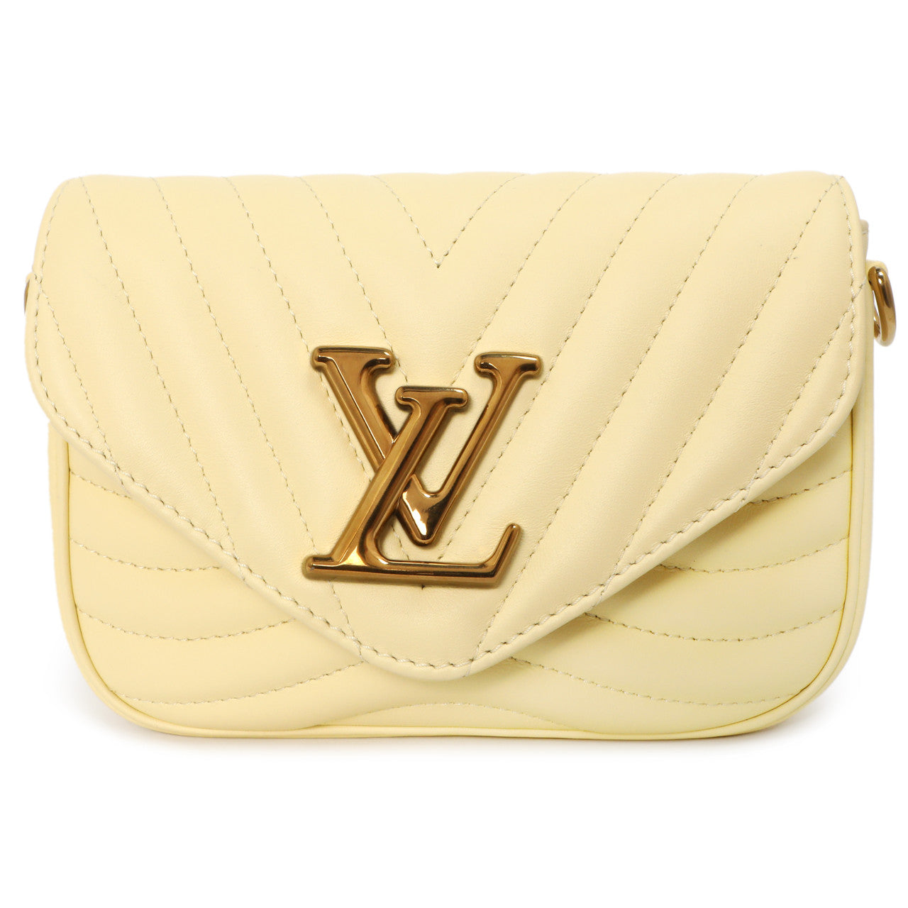 Exclusive Louis Vuitton Banane Calfskin New Wave Multi Pochette — Side View