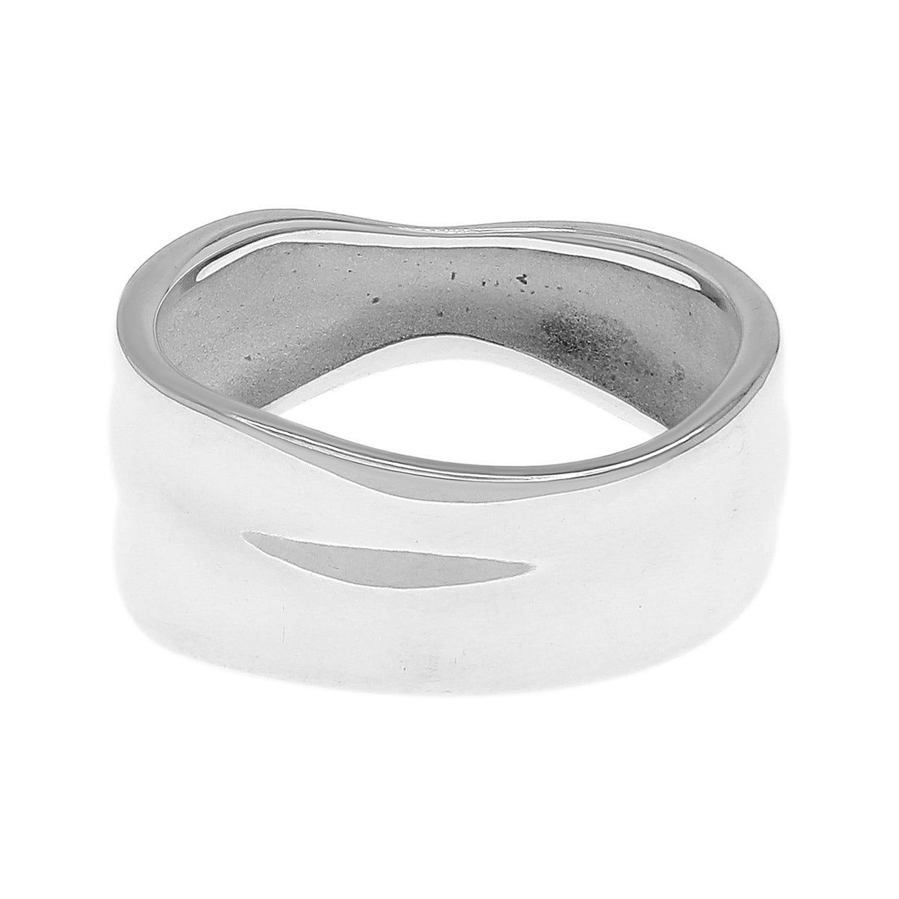 Exclusive Tiffany & Co. Sterling Silver Leaf Wrap Ring — Side View