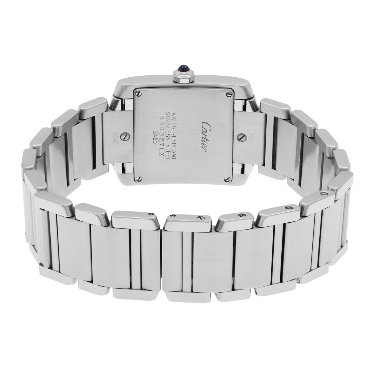 Exclusive Cartier Stainless Steel Tank Francaise W51011Q3 — Side View