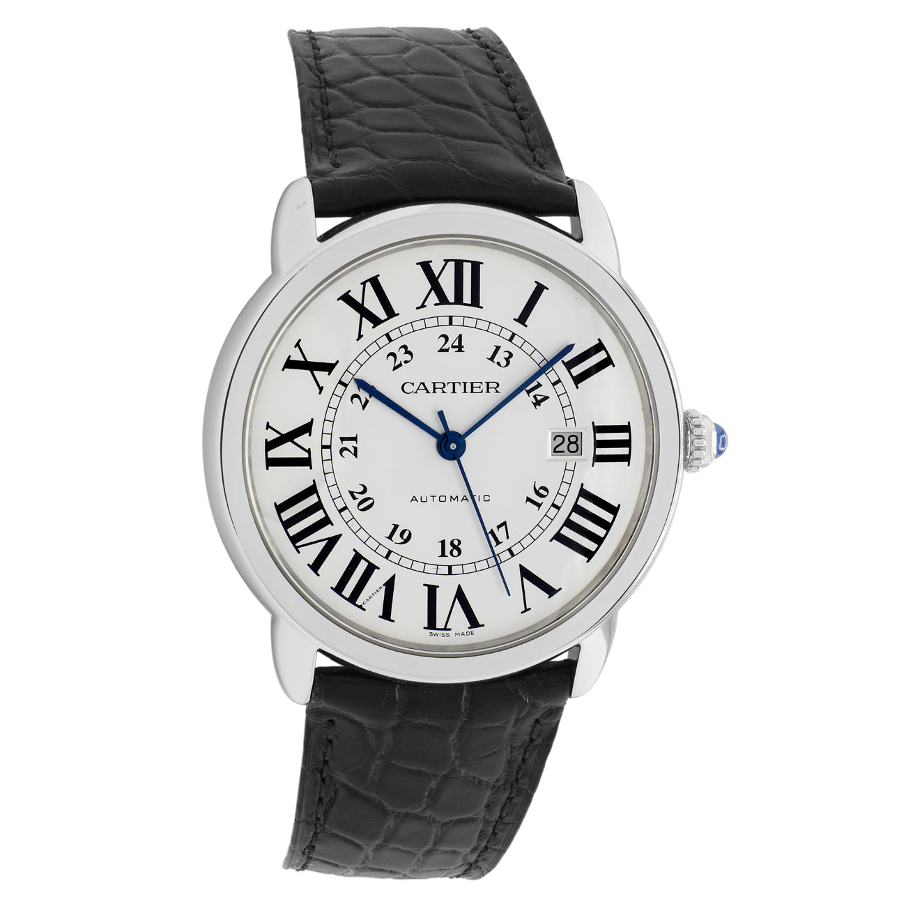 Exclusive Cartier Stainless Steel Ronde Solo XL W6701010 — Front View
