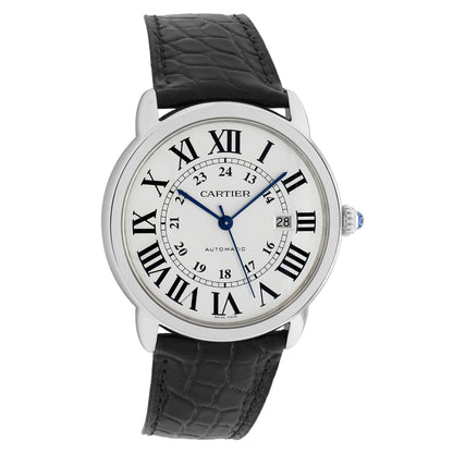 Exclusive Cartier Stainless Steel Ronde Solo XL W6701010 — Front View
