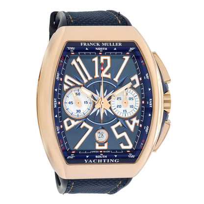 Exclusive Franck Muller 18K Rose Gold Vanguard Chronograph Yachting — Front View