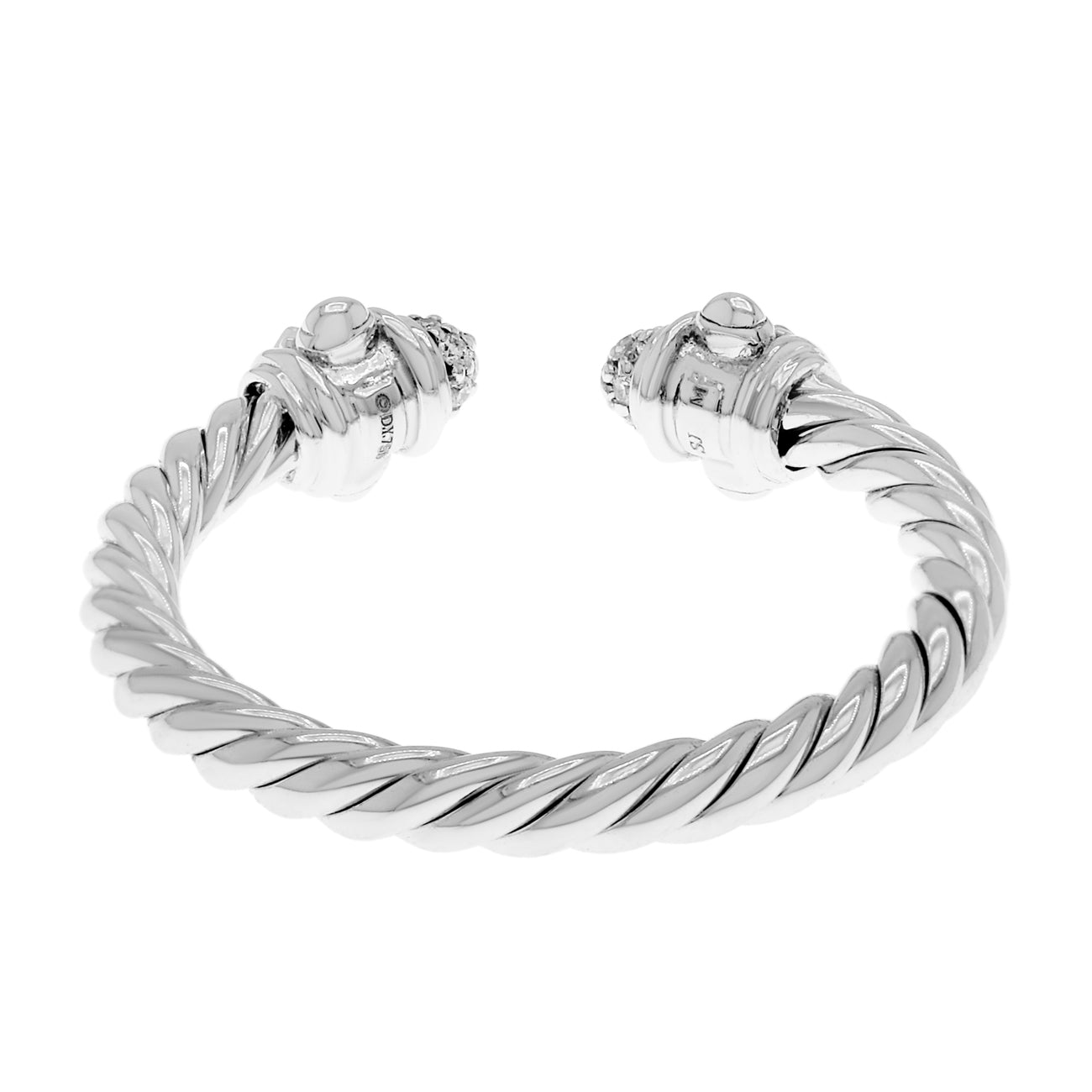 Exclusive David Yurman 18K White Gold 2.3mm Renaissance Ring — Side View