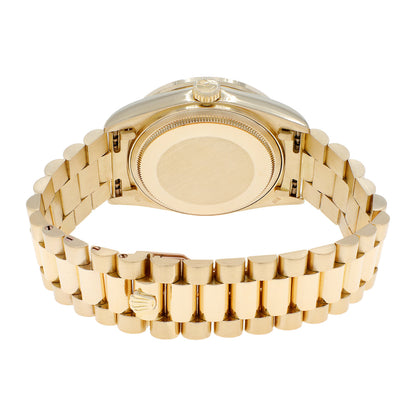 Exclusive Rolex 18K Yellow Gold Diamond Day-Date President 18038 — Side View
