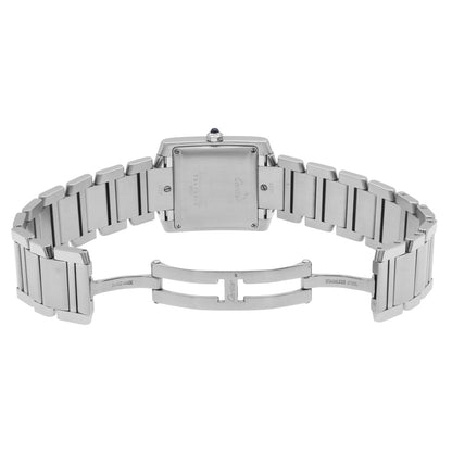 Exclusive Cartier Stainless Steel Tank Francaise Automatic W51002Q3 — Top View