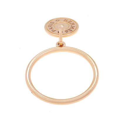 Exclusive Hermes 18K Rose Gold Gambade Ring — Side View
