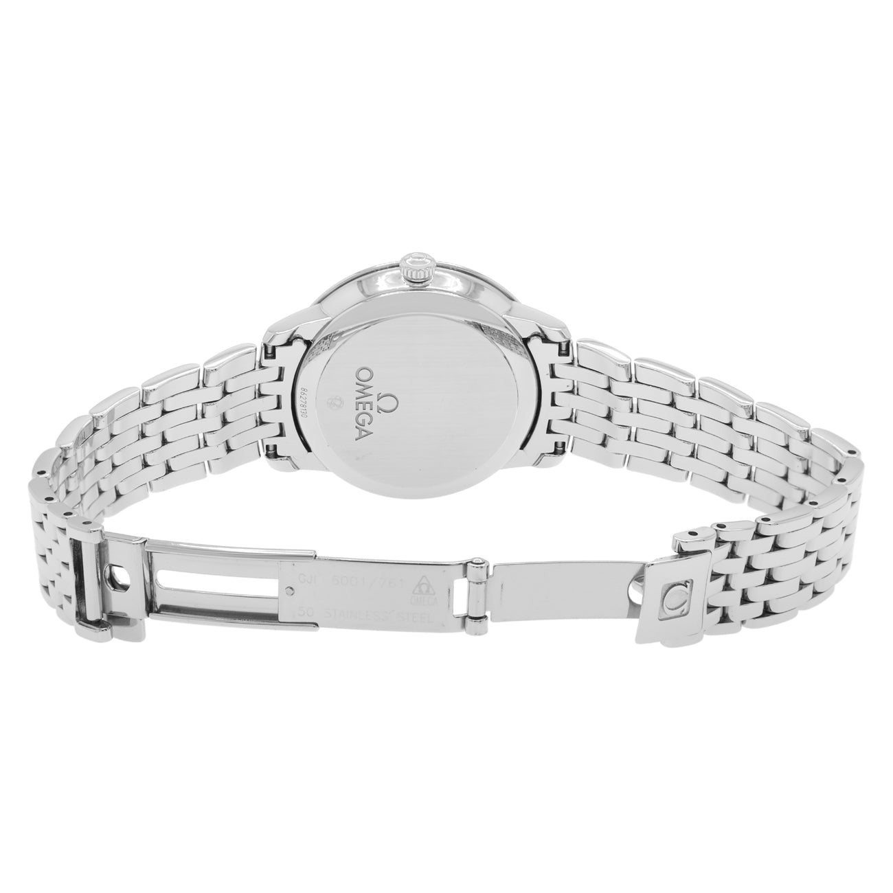 Exclusive Omega Stainless Steel De Ville Prestige Automatic 424.10.33.20.05.001 — Top View