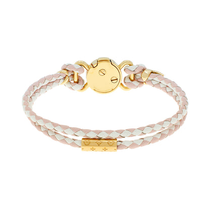 Exclusive Louis Vuitton Braided Calfskin Clic It Fun and Sun Bracelet — Side View