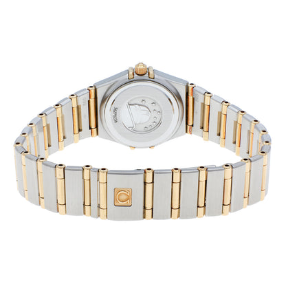 Exclusive Omega Stainless Steel 18K Yellow Gold Constellation Quartz 1262.10.00 — Side View