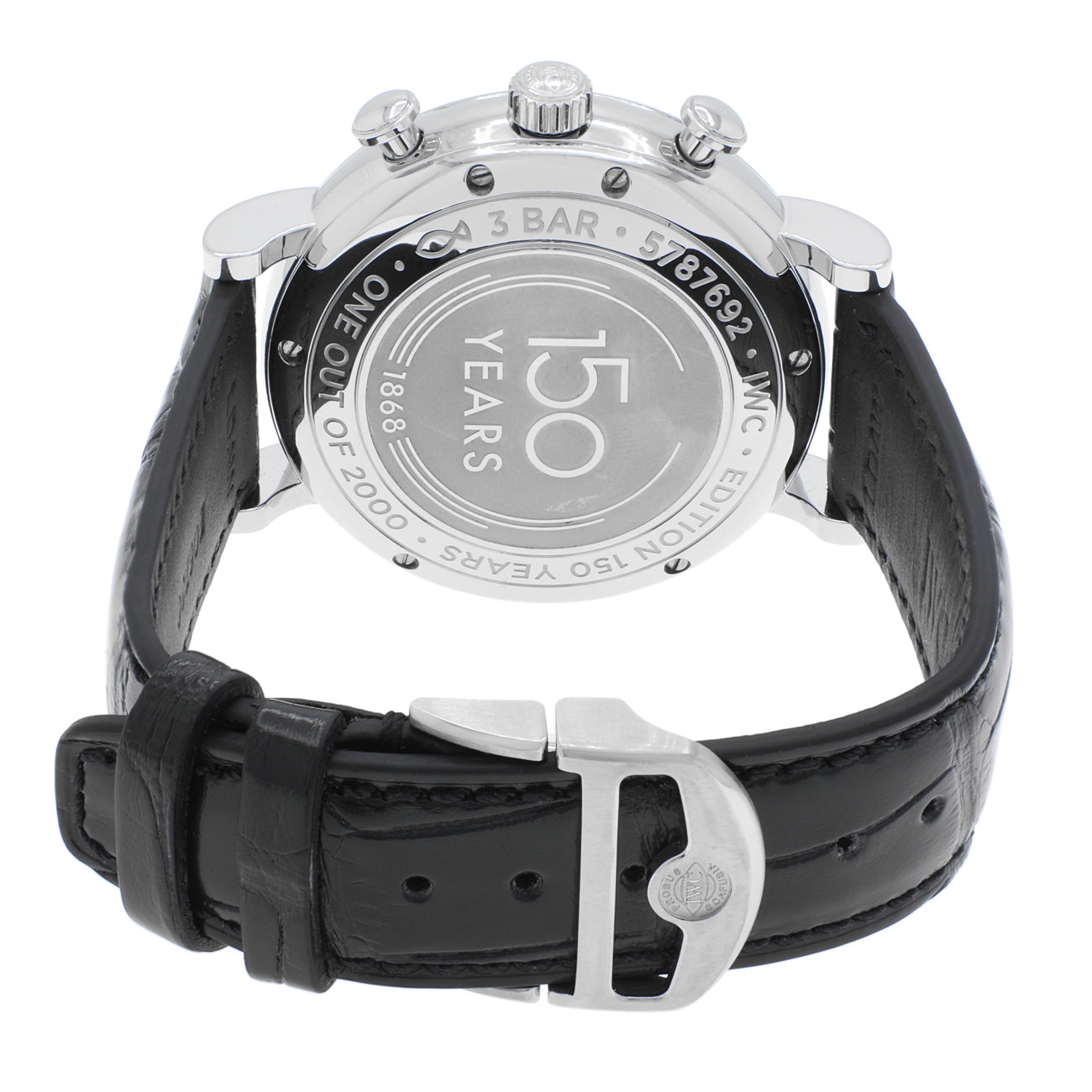 Exclusive IWC Stainless Steel Portofino Chronograph "150 Years" IW391023 — Side View