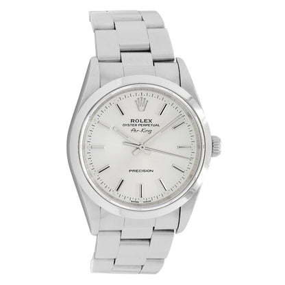 Exclusive Rolex Stainless Steel Air King 14000 — Front View
