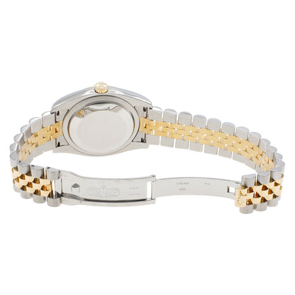 Exclusive Rolex 18K Yellow Gold Stainless Steel Diamond Datejust 36 116233 — Top View