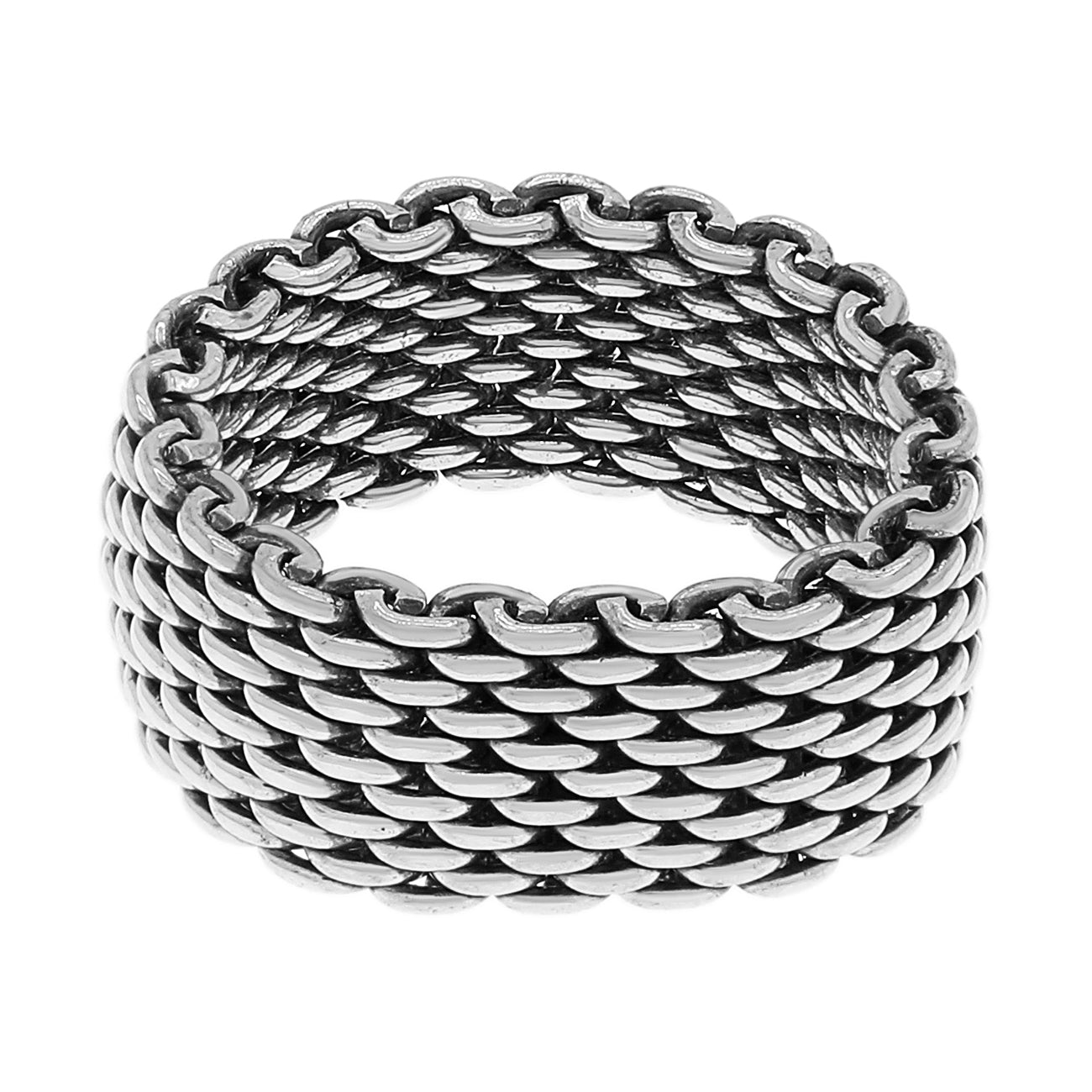 Exclusive Tiffany & Co. Sterling Silver Somerset Ring — Side View