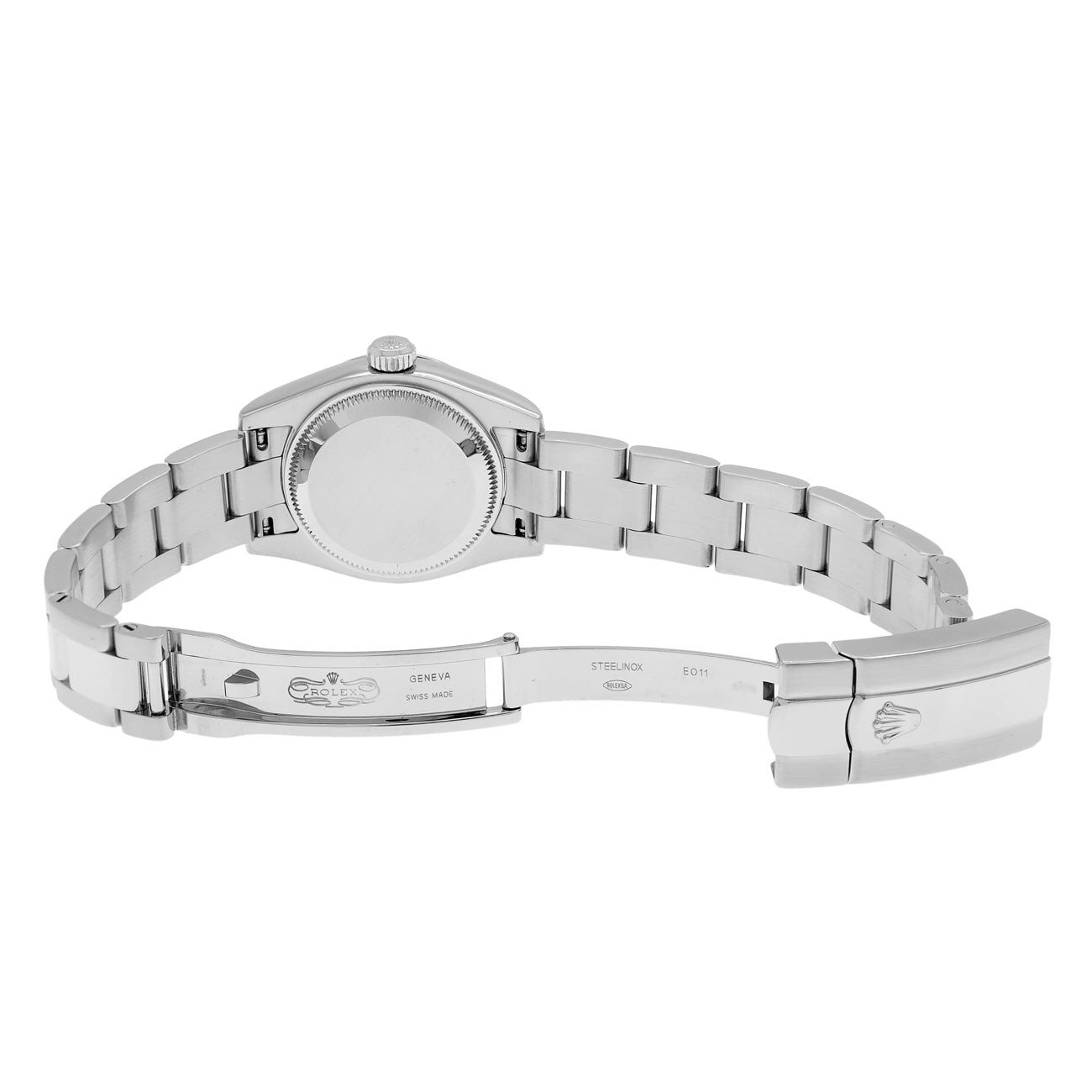 Exclusive Rolex Stainless Steel 18K White Gold Datejust 26 179174 — Top View