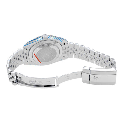 Exclusive Rolex Stainless Steel 18K White Gold Datejust 41 126334 — Top View