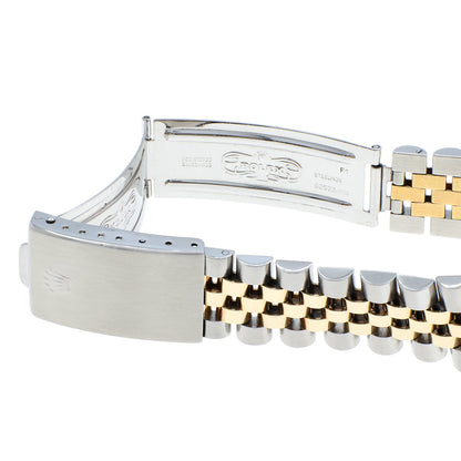 Exclusive Rolex 18K Yellow Gold Stainless Steel Datejust 36 16013 — Top View