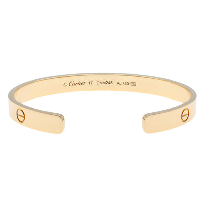 Exclusive Cartier 18K Yellow Gold Love Bracelet — Side View