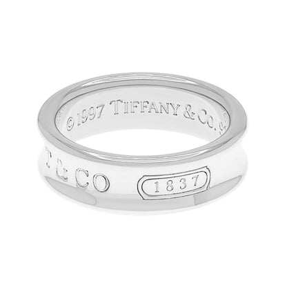 Exclusive Tiffany & Co. Sterling Silver 1837 Ring — Side View