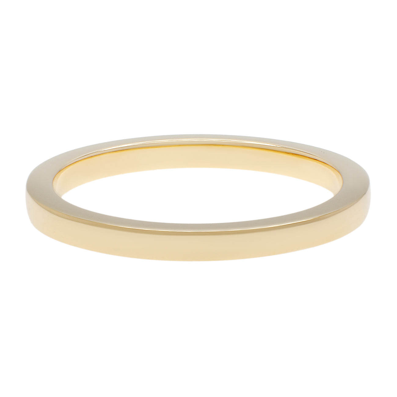 Exclusive 18K Yellow Gold Band Ring — 3.5 — Side View