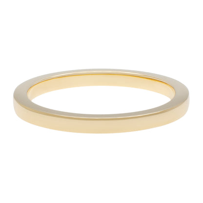 Exclusive 18K Yellow Gold Band Ring — 3.5 — Side View