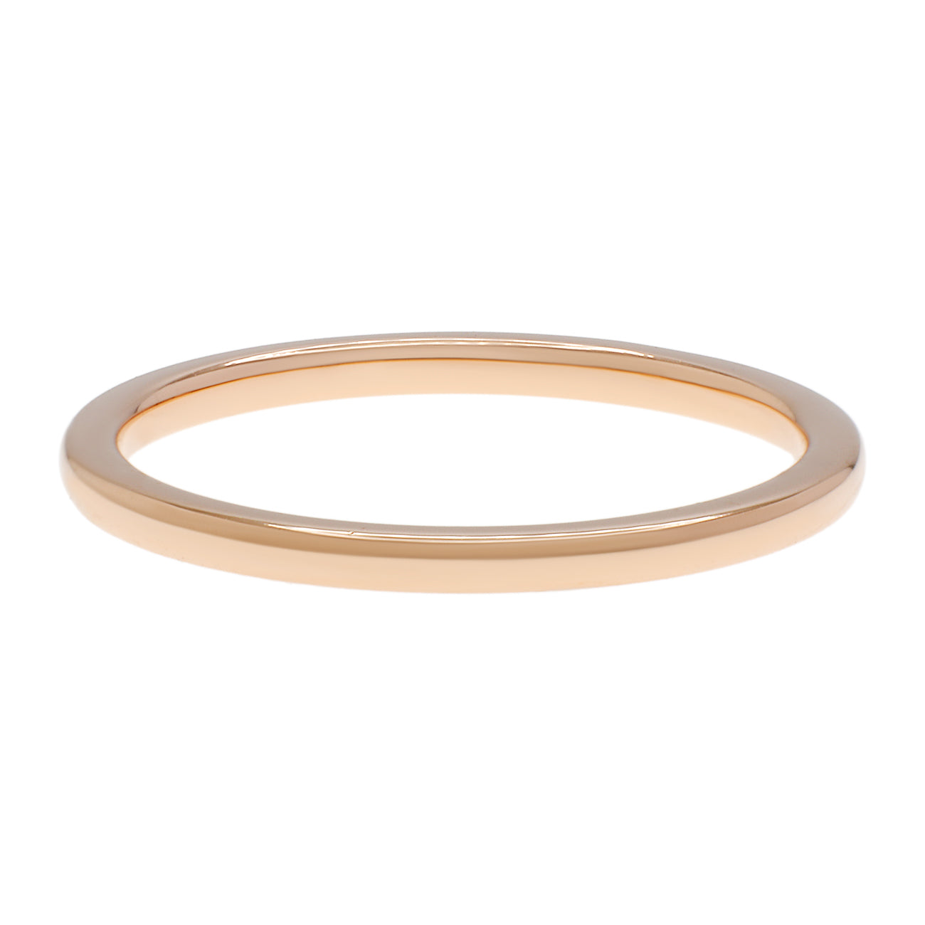 Exclusive 18K Rose Gold Band Ring — 3.5 — Side View
