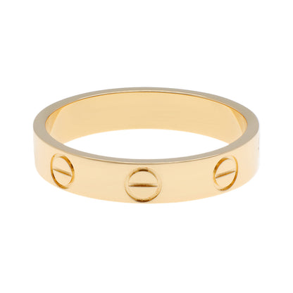 Exclusive Cartier 18K Yellow Gold Love Wedding Band — Side View