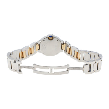 Exclusive Cartier Stainless Steel 18K Yellow Gold Ballon Bleu 28mm W2BB0010 — Top View