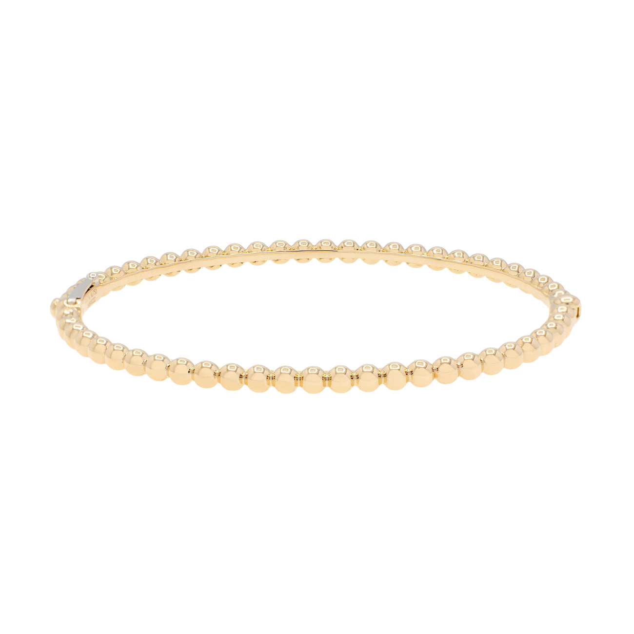 Exclusive Van Cleef & Arpels 18K Yellow Gold Perlée Pearls of Gold Bracelet — Side View
