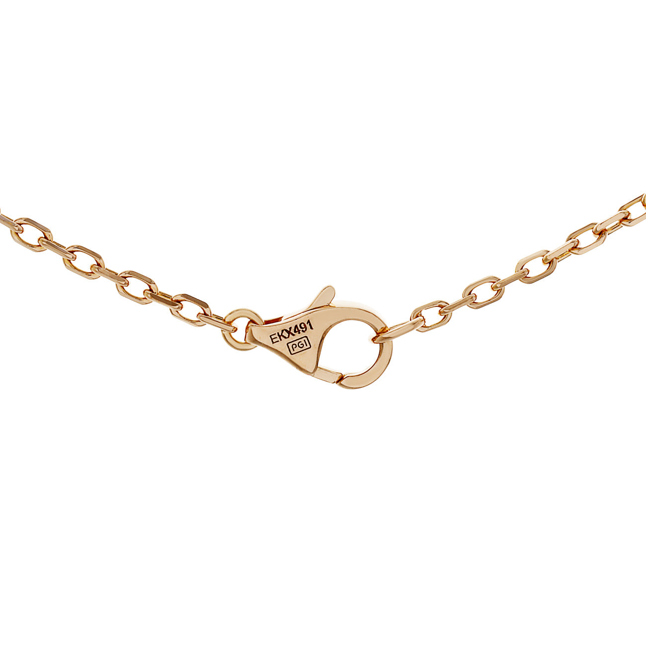 Exclusive Cartier 18K Diamond Trinity Pendant Necklace — Top View