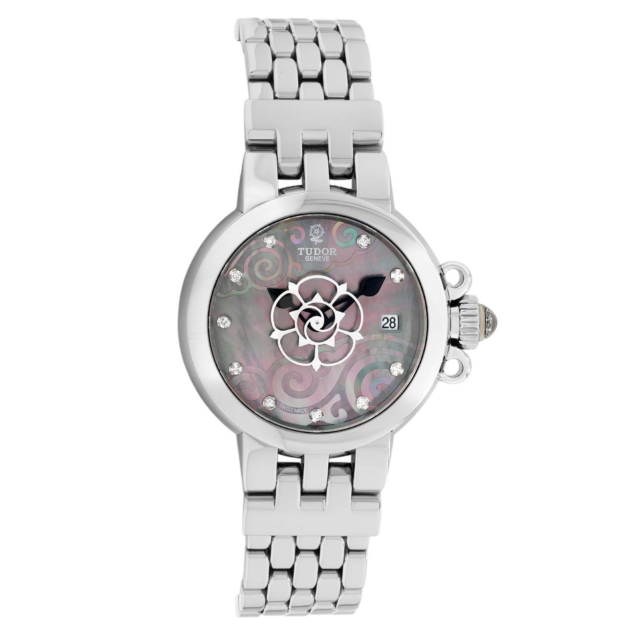 Exclusive Tudor Stainless Steel Claire De Rose 35100 — Front View