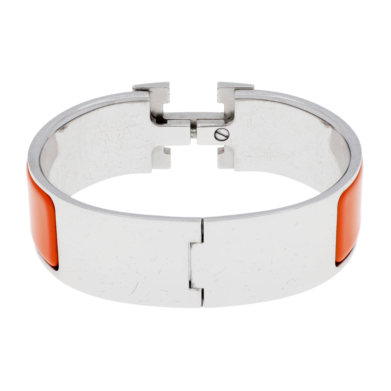 Exclusive Hermes Wide Clic Clac H Bracelet — Side View