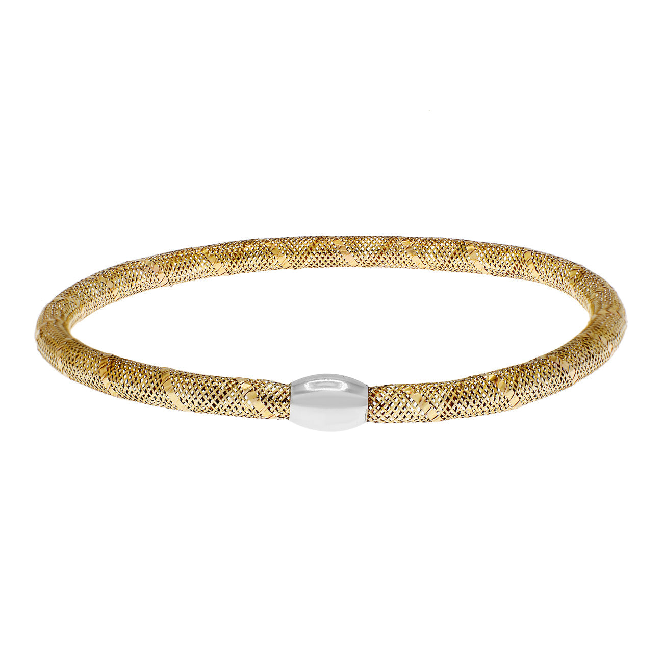 Exclusive 14K Yellow Gold Flex Bracelet — Side View
