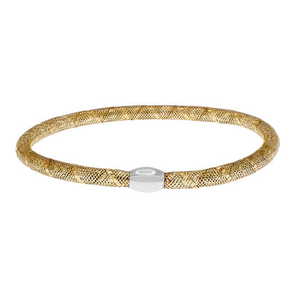 Exclusive 14K Yellow Gold Flex Bracelet — Side View