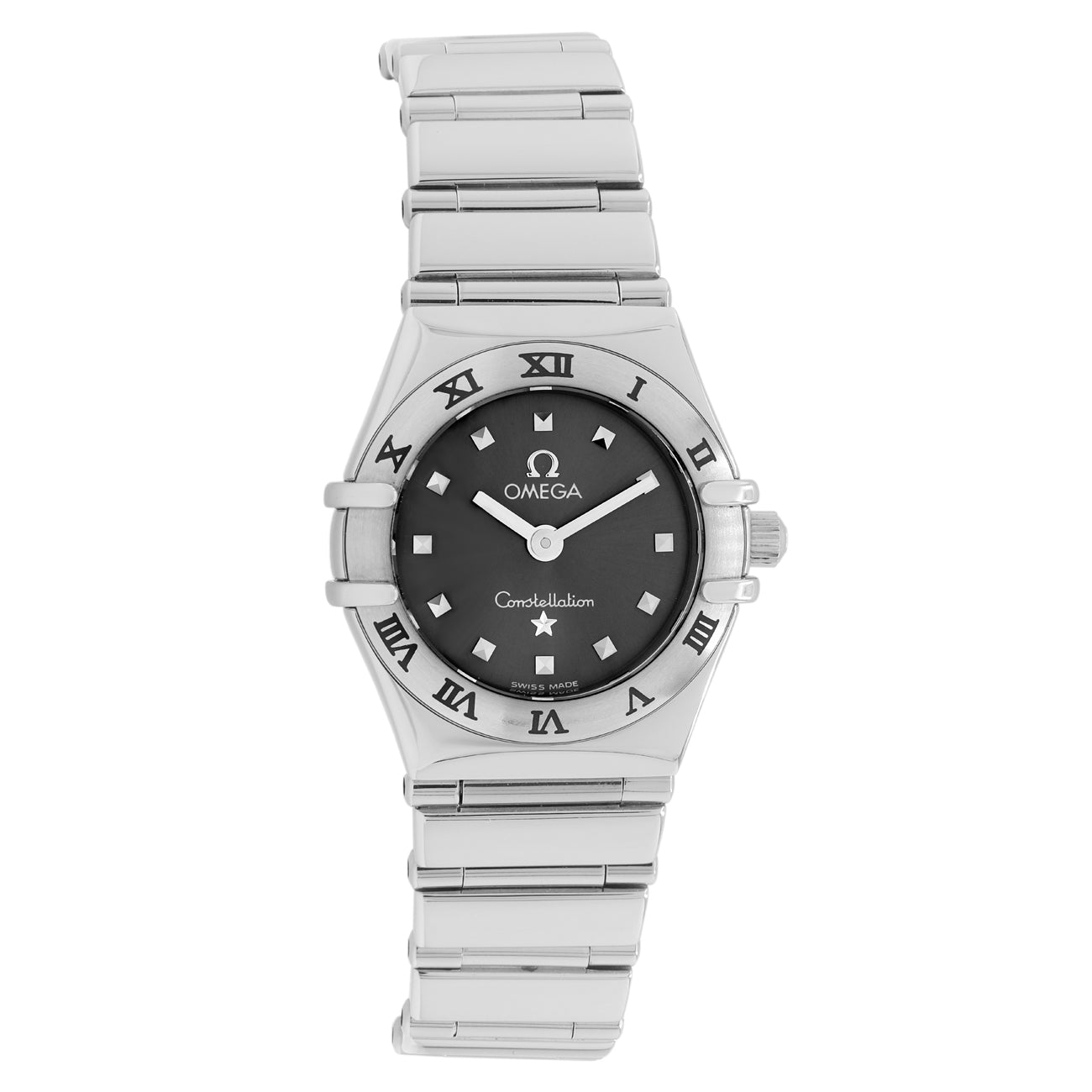 Exclusive Omega Stainless Steel Constellation My Choice Quartz 1561.51.00 — Front View