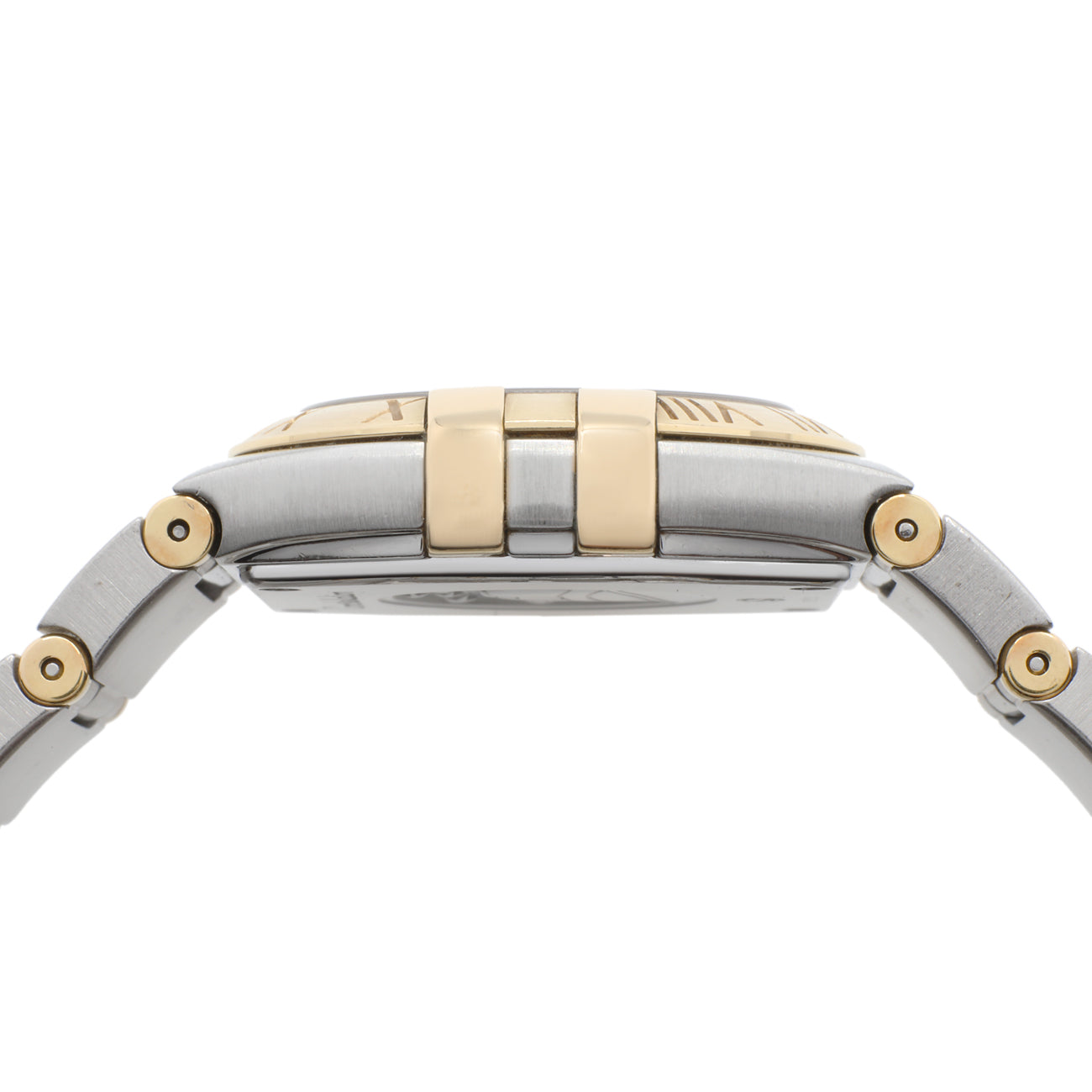 Exclusive Omega Stainless Steel 18K Yellow Gold Constellation 123.20.27.60.02.004 — Back View
