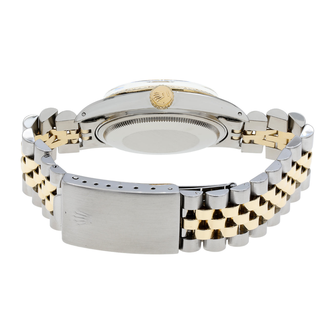 Exclusive Rolex Stainless Steel 18K Yellow Gold Datejust 36 16013 — Side View