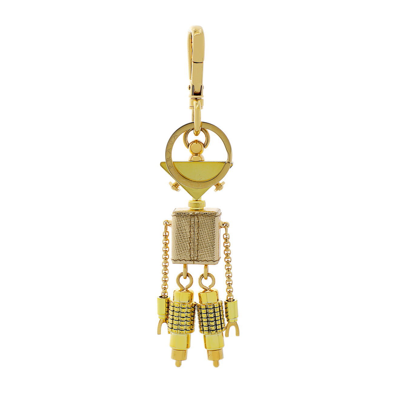 Exclusive Prada Robot Bag Charm Keychain — Side View