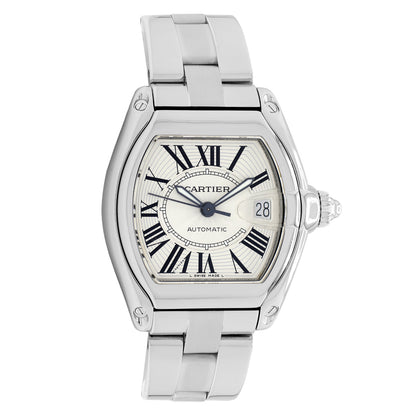 Exclusive Cartier Stainless Steel Roadster W62025V3 2510 — Front View
