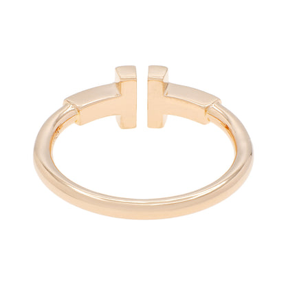 Exclusive Tiffany & Co. 18K Rose Gold T Wire Ring — Back View