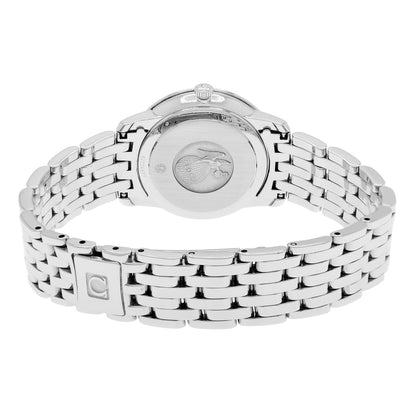 Exclusive Omega Stainless Steel De Ville Prestige 424.10.27.60.52.001 — Side View
