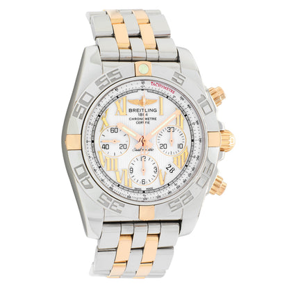 Exclusive Breitling Stainless Steel 18K Yellow Gold Chronomat 44 IB0110 — Front View