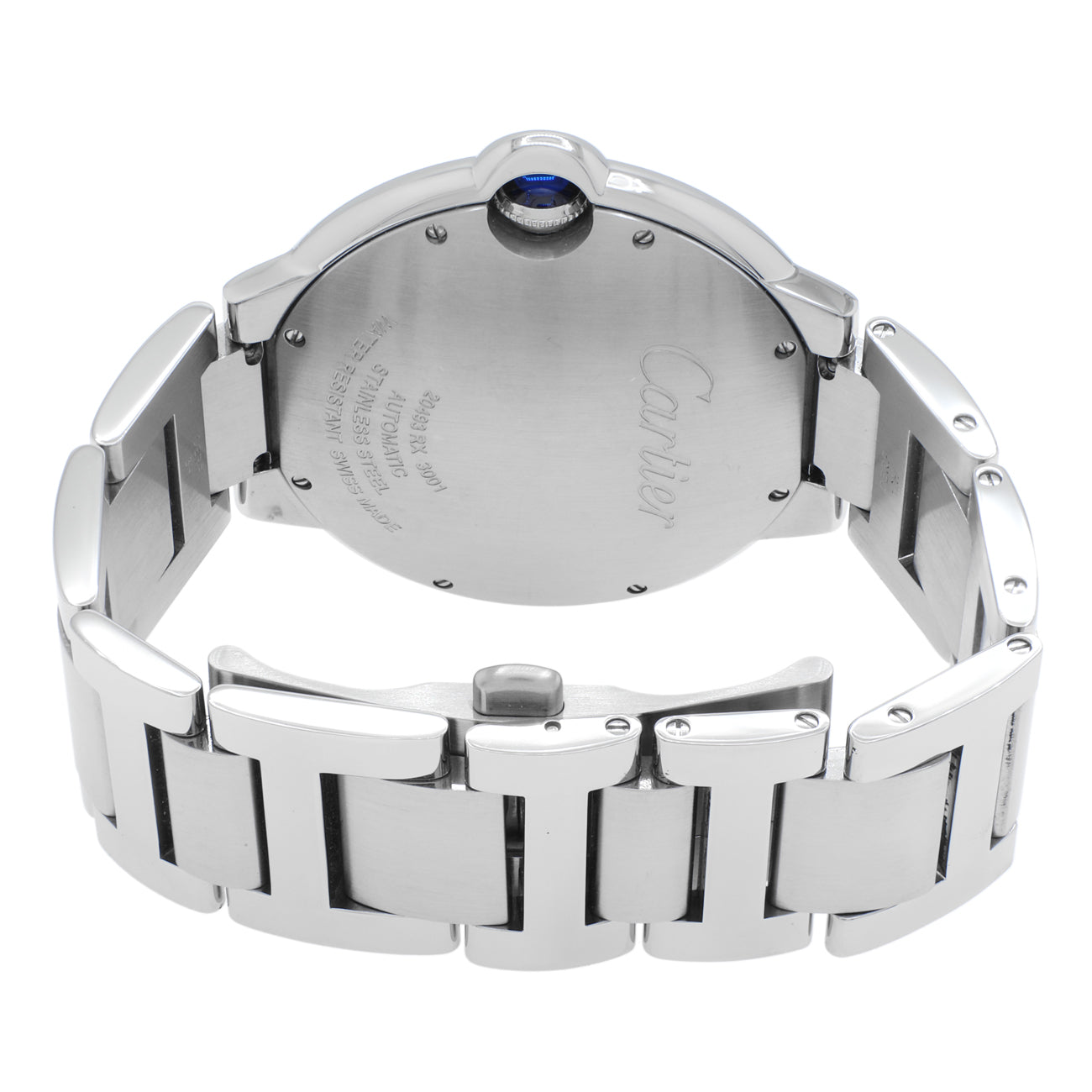 Exclusive Cartier Stainless Steel Ballon Bleu 42mm Automatic W69012Z4 — Side View