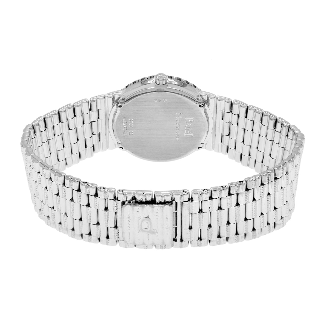 Exclusive Piaget 18K White Gold Pave Diamond 9706 — Side View