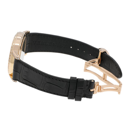 Exclusive Corum 18K Rose Gold Diamond Golden Bridge B113/0392 — Top View